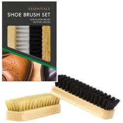 Jump Crosby Shoe care Shoe Cleaning Polishing Brush Set Twin pack JMP1010A