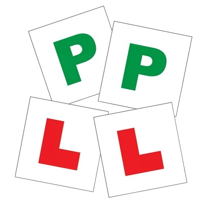 Auto Express Car Learner Magnetic L & P Plates O300322