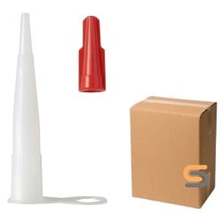 Resealable Screw Top Standard Silicone Sealant Nozzles 50pk NOZRESEAL-50