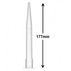 177mm Extra Long Silicone Sealant Nozzles C3 310ml Cartridges 10pk