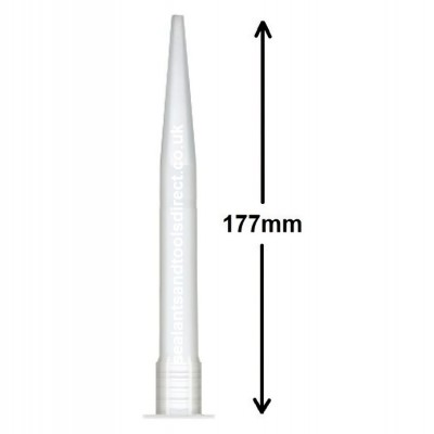 177mm Extra Long Silicone Sealant Nozzles C3 310ml Cartridges 10pk