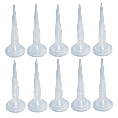 S&TD Premium Barrel Sausage Silicone Sealant Gun Nozzles 10pk