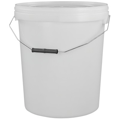 Multi Use White Mixing Bucket Cleaning Bucket Car Washing 25 Litre inc Lid