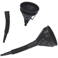 2 in 1 Plastic Funnel Flexible 17 inch Long Spout FF100