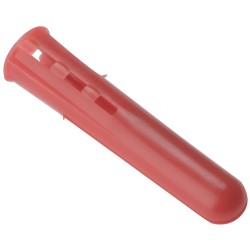 Standard Red Wall Plug Fixings Pack of 100