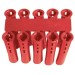 Standard Red Wall Plug Fixings Pack of 100