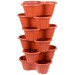 Strawberry and Flower Stackable Planter Plant Pots Terracotta THW87-T