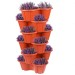 Strawberry and Flower Stackable Planter Plant Pots Terracotta THW87-T