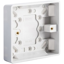 Selectric 1 Gang Surface Pattress Single Back Box LG828-25 