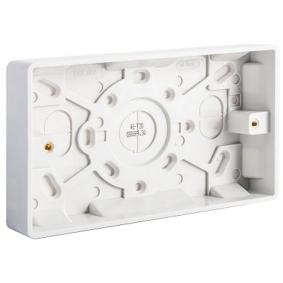 Selectric 2 Gang Surface Pattress Double Back Box LG8288-25