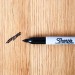 Sharpie Black Fine Permanent Marker Pen Multi Surface Twin Pack