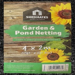 Shedmates Garden Plant and Pond Netting Black 4m 2m GSNETT