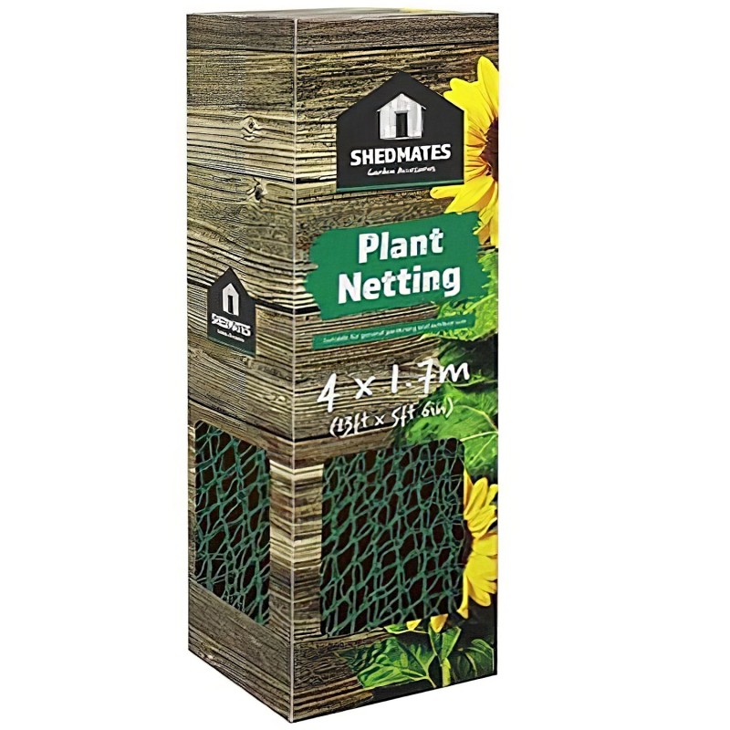 Shedmates Garden Plant Pea Bean Netting Green 4m 1.7m GSNETT3