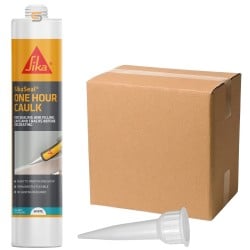 Sika SikaSeal One Hour Decorators Caulk White Large C4 380ml Box of 12