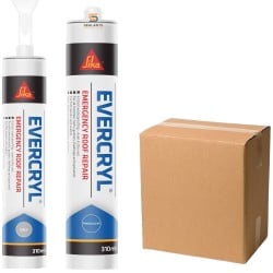 SIKA Evercryl Emergency 310ml x12 Roof Repair Compound C3 Cartridge Trade Box of 12 SIKA Evercryl Emergency 310ml x12 Roof Repair Compound C3 Cartridge Trade Box of 12