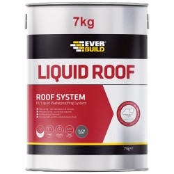 Sika Everbuild Aquaseal Liquid Roof Membrane Coating 7Kg Grey AQLIQRFGY7