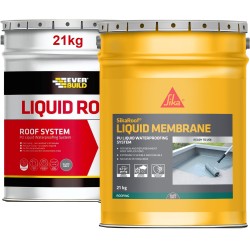 Sika Everbuild Aquaseal 21kg Liquid Roof Membrane Coating Grey 881238