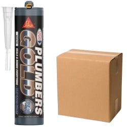 Sika Everbuild Plumbers Gold Sealant Adhesive WHITE 486777 Box of 12 Sika Everbuild Plumbers Gold Sealant Adhesive WHITE 486777 Box of 12
