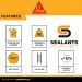 SIKA Sikaflex 11FC All in One Adhesive Sealant Black Concrete Grey White 300ml