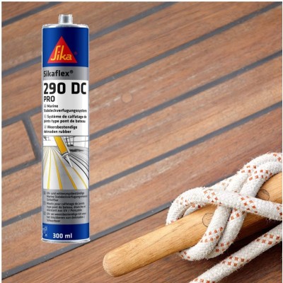 Sikaflex Sika 290DC PRO Marine Decking Caulk Sealant 300ml - BLACK 