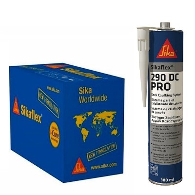 Sika Sikaflex 290 DC PRO Sandable Decking Caulk Sealant 300ml Box of 12