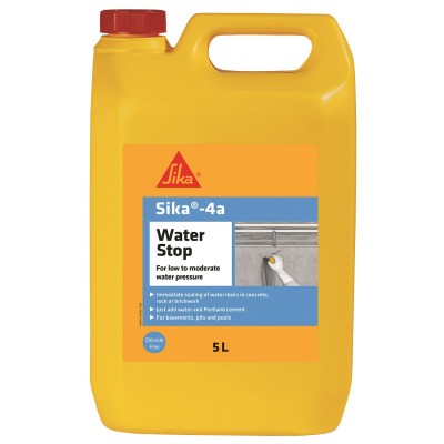 Sika 4a WaterStop Cement Admixture 5 Litre SK4A5