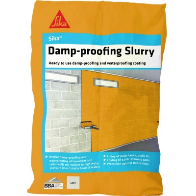 Sika Damp Proof Slurry DPM 25kg 102198 Bag SKDPSLUR25