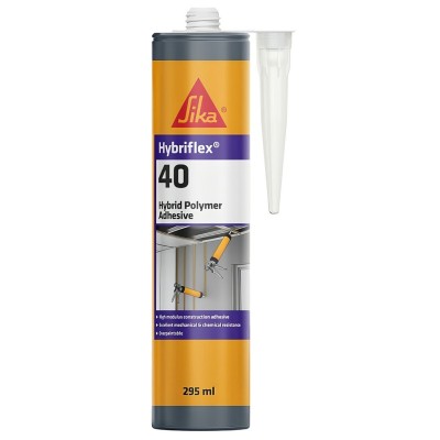 Sika Everbuild Hybriflex 40 HM Adhesive Grey 295ml 835252 HYB40GY Singles
