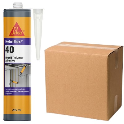 Sika Everbuild Hybriflex 40 HM Adhesive Grey HYB40GY 835252 Box of 12