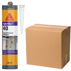 Sika Everbuild Hybriflex 40 HM Adhesive Grey HYB40GY 835252 Box of 12 Sika Everbuild Hybriflex 40 HM Adhesive Grey HYB40GY 835252 Box of 12