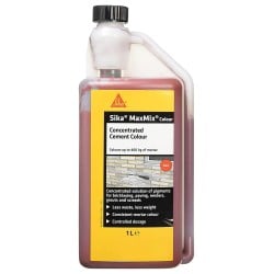 Sika Maxmix Mortar Cement Colouring Red 1 Litre SKMAXMCOLRD1