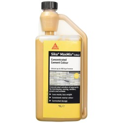 Sika Maxmix Mortar Cement Colouring Yellow 1 Litre SKMAXMCOLYW1