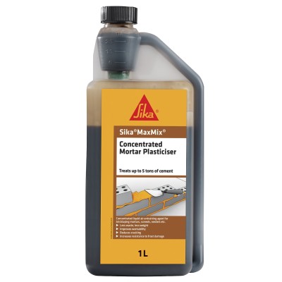 Sika MaxMix Concentrated Mortar Plasticiser 1 Litre 170376 SKMAXMPLAS1