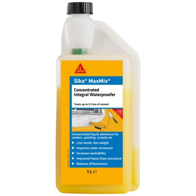 Sika Maxmix Concentrated Waterproofer Water Proofing Admixture 1 Litre SKMAXMWAT1