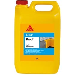 Sika Proof Liquid Waterproofer Additive 5 Litre 102327 SKPROOF5