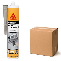 Sika Sikaflex 117 AT Metal Force Adhesive Sealant Light Grey 649763 Box of 12