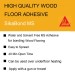 Sika Sikabond MS Wood Floor Flooring Adhesive 600ml Box 12 FPSKBDMSFL6