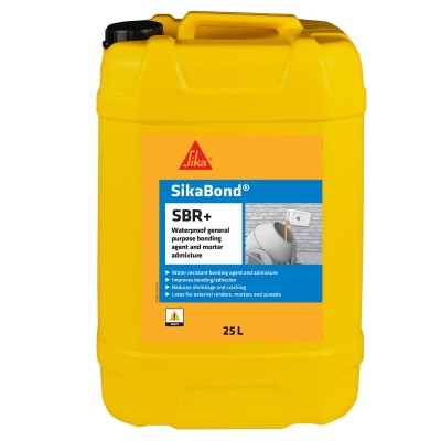 Sika SikaBond SBR + 25 Litre Waterproof PLUS Bonding Agent 445916 SIKASBR25