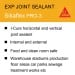 Sika Sikaflex Pro 3 Joint Sealant Concrete Grey Black 600ml Purform PRO3