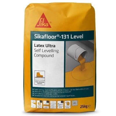 Sika Sikafloor 131 Level Latex Ultra Self Levelling Compound 619525 SKLEV30ULT25