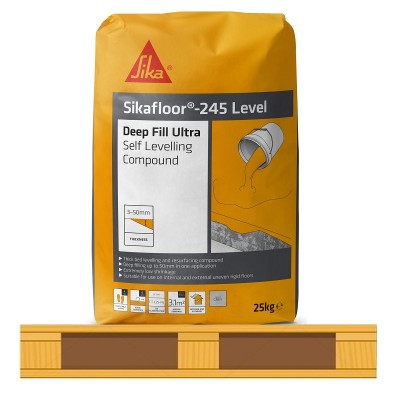 Sika Sikafloor 245 Deep Fill Level Self Levelling Compound 25kg 40 Bag Pallet