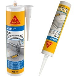Sika Sikasil Pool Chlorine Resitant Silicone Sealant White Grey