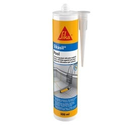 Sika Sikasil Pool Chlorine Resitant Silicone Sealant White Grey