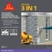 Sika SikaMix 3 in 1 Waterproofer Plasticiser Retarder Render Screed 5 Litre 880786