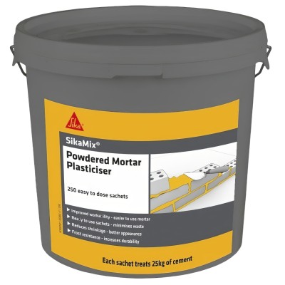 Sika Mix Sikamix PMP Powdered Mortar Plasticiser 250 Sachets 165860 SKMIXPMP
