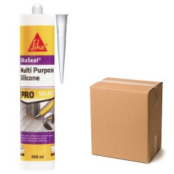 Sika Sikaseal Multi Purpose Pro 140 Silicone Sealant - Clear Int Ext Box of 12
