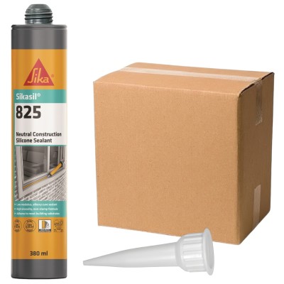 Sika Everbuild Sikasil 825 Alkoxy Neutral Silicone Sealant Box of 25