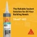 Sika Everbuild Sikasil 825 Alkoxy Neutral Silicone Sealant Box of 25