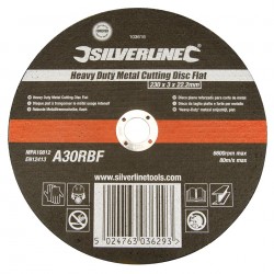 Silverline Heavy Duty Angle Grinder Metal Cutting Disc 230mm 103616