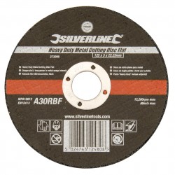 Silverline Heavy Duty Angle Grinder Metal Cutting Disc 125mm 273266